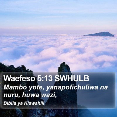 Waefeso 5:13 SWHULB Bible Verse Image