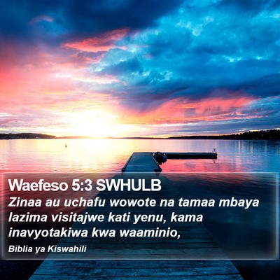 Waefeso 5:3 SWHULB Bible Verse Image