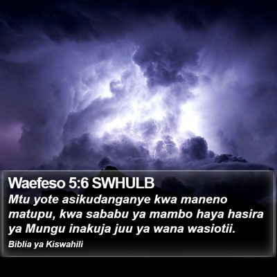 Waefeso 5:6 SWHULB Bible Verse Image