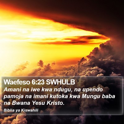 Waefeso 6:23 SWHULB Bible Verse Image