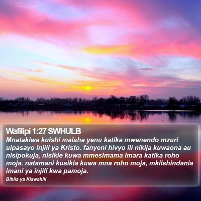 Wafilipi 1:27 SWHULB Bible Verse Image