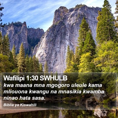 Wafilipi 1:30 SWHULB Bible Verse Image