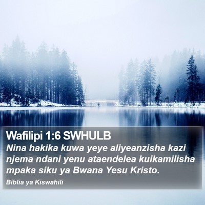 Wafilipi 1:6 SWHULB Bible Verse Image
