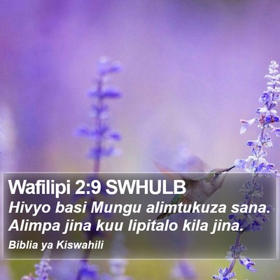 Wafilipi 2:9 SWHULB Bible Verse Image