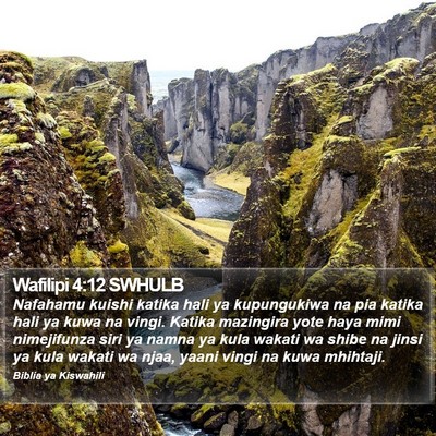 Wafilipi 4:12 SWHULB Bible Verse Image
