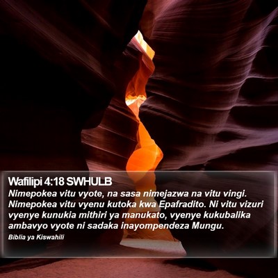 Wafilipi 4:18 SWHULB Bible Verse Image