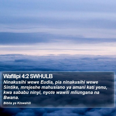 Wafilipi 4:2 SWHULB Bible Verse Image