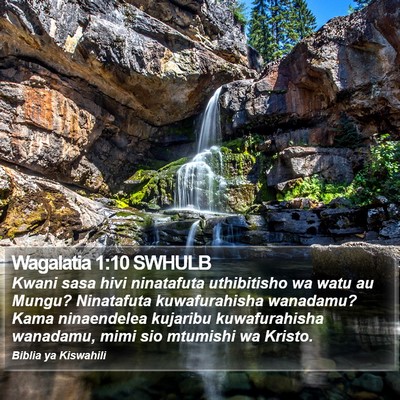 Wagalatia 1:10 SWHULB Bible Verse Image