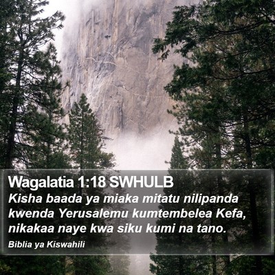 Wagalatia 1:18 SWHULB Bible Verse Image