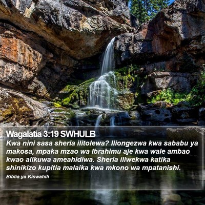 Wagalatia 3:19 SWHULB Bible Verse Image
