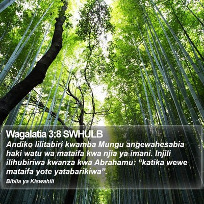 Wagalatia 3:8 SWHULB Bible Verse Image