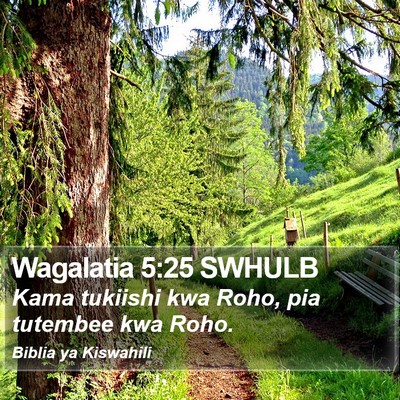Wagalatia 5:25 SWHULB Bible Verse Image