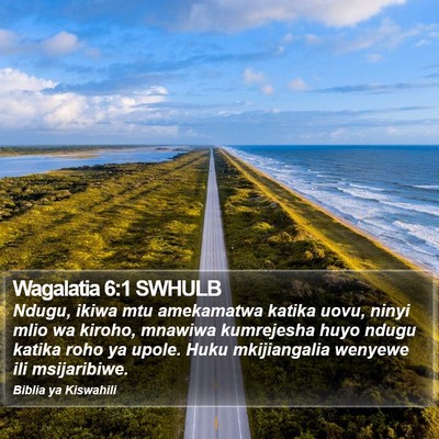 Wagalatia 6:1 SWHULB Bible Verse Image