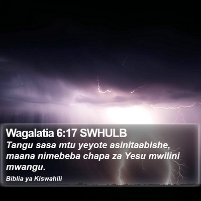 Wagalatia 6:17 SWHULB Bible Verse Image