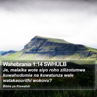 Wahebrania 1:14 SWHULB Bible Verse Image