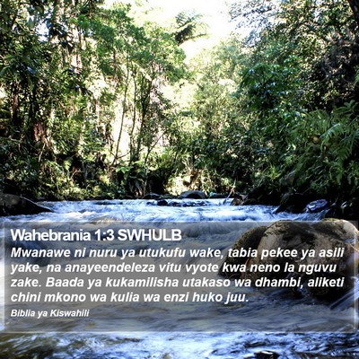 Wahebrania 1:3 SWHULB Bible Verse Image
