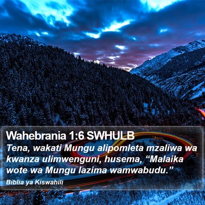 Wahebrania 1:6 SWHULB Bible Verse Image