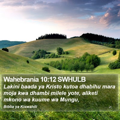 Wahebrania 10:12 SWHULB Bible Verse Image