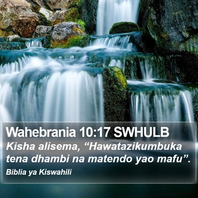 Wahebrania 10:17 SWHULB Bible Verse Image