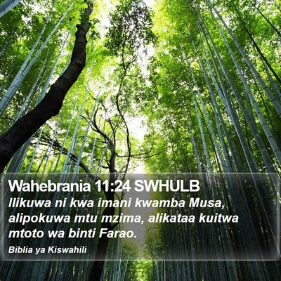 Wahebrania 11:24 SWHULB Bible Verse Image