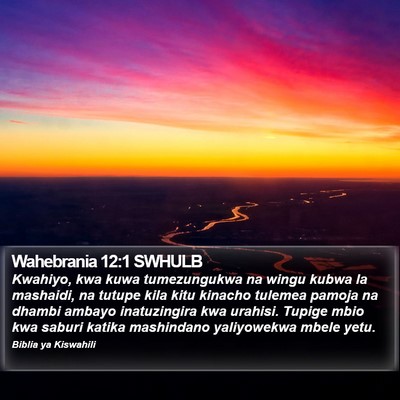 Wahebrania 12:1 SWHULB Bible Verse Image