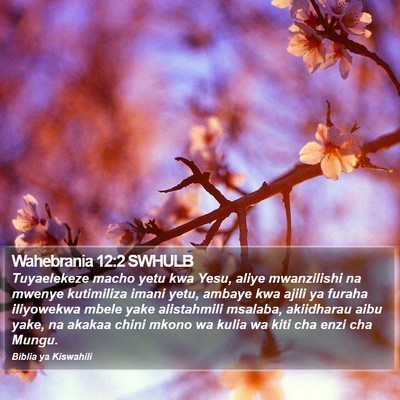Wahebrania 12:2 SWHULB Bible Verse Image