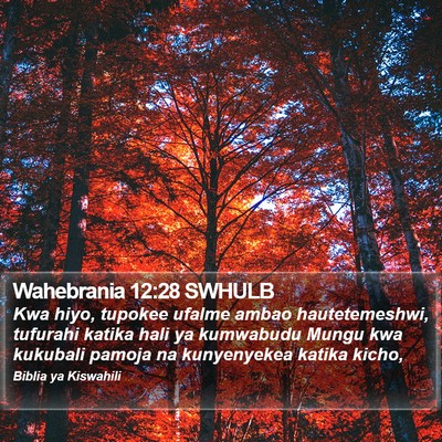 Wahebrania 12:28 SWHULB Bible Verse Image