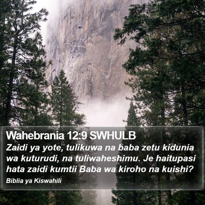Wahebrania 12:9 SWHULB Bible Verse Image