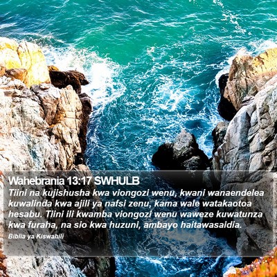 Wahebrania 13:17 SWHULB Bible Verse Image