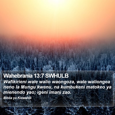 Wahebrania 13:7 SWHULB Bible Verse Image