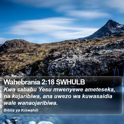 Wahebrania 2:18 SWHULB Bible Verse Image