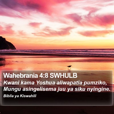 Wahebrania 4:8 SWHULB Bible Verse Image