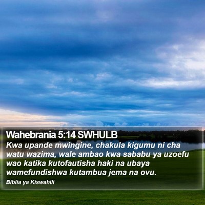 Wahebrania 5:14 SWHULB Bible Verse Image