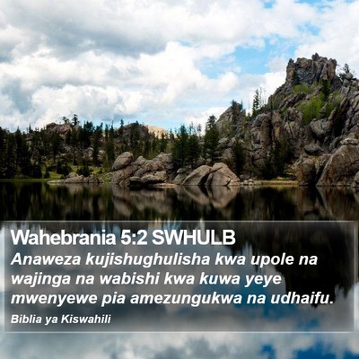 Wahebrania 5:2 SWHULB Bible Verse Image