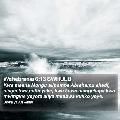 Wahebrania 6:13 SWHULB Bible Verse Image