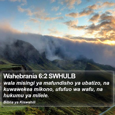 Wahebrania 6:2 SWHULB Bible Verse Image