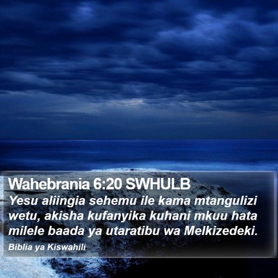 Wahebrania 6:20 SWHULB Bible Verse Image