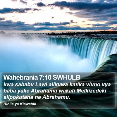 Wahebrania 7:10 SWHULB Bible Verse Image
