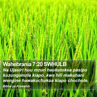 Wahebrania 7:20 SWHULB Bible Verse Image
