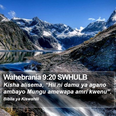 Wahebrania 9:20 SWHULB Bible Verse Image