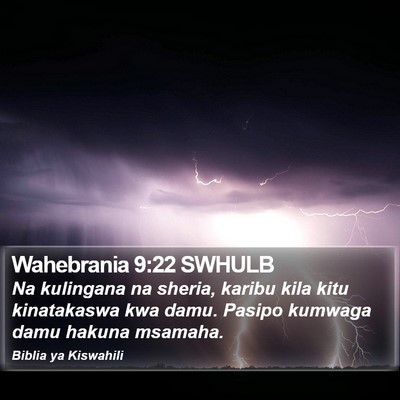 Wahebrania 9:22 SWHULB Bible Verse Image
