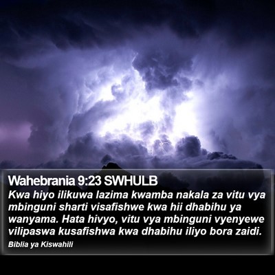 Wahebrania 9:23 SWHULB Bible Verse Image