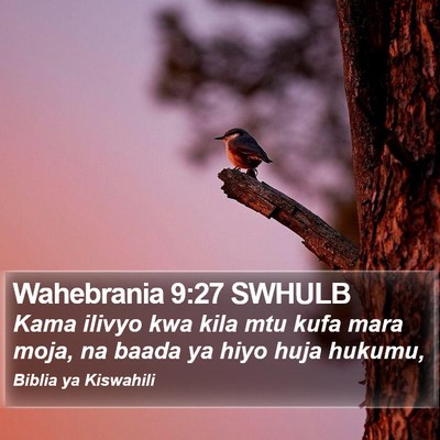 Wahebrania 9:27 SWHULB Bible Verse Image
