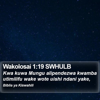Wakolosai 1:19 SWHULB Bible Verse Image