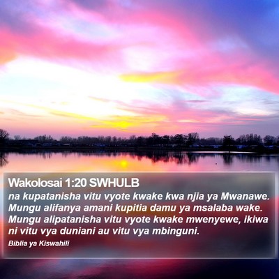 Wakolosai 1:20 SWHULB Bible Verse Image