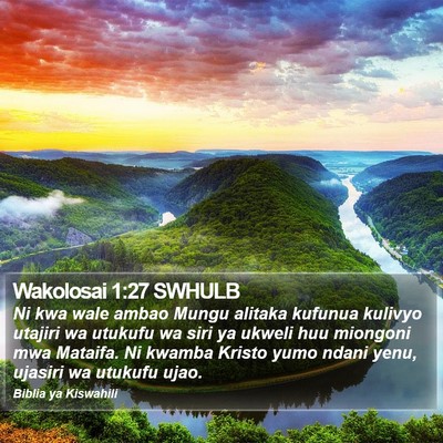 Wakolosai 1:27 SWHULB Bible Verse Image