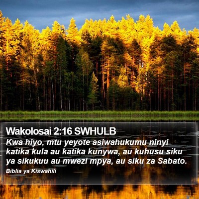 Wakolosai 2:16 SWHULB Bible Verse Image