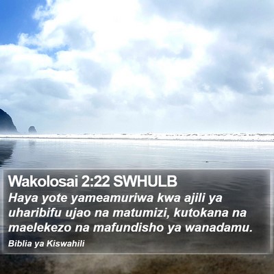 Wakolosai 2:22 SWHULB Bible Verse Image