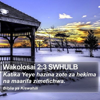 Wakolosai 2:3 SWHULB Bible Verse Image