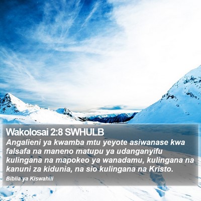 Wakolosai 2:8 SWHULB Bible Verse Image
